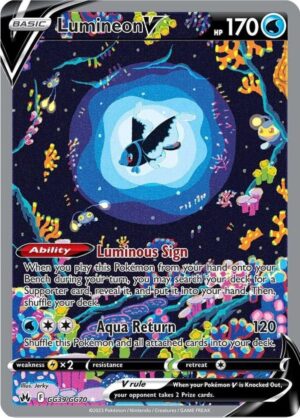 Lumineon V GG39/GG70 - Ultra Rare - Crown Zenith: Galarian Gallery - Pokémon TCG