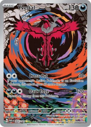 Yveltal 205/182 - Illustration Rare - Paradox Rift (PAR) - Pokémon TCG