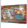 Caja del set Pokémon TCG Colección Especial Charizard EX en español, con cartas promocionales y sobres de mejora.