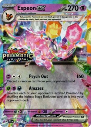 Espeon ex 034/131 - Promo - Prismatic Evolutions - Pokémon TCG