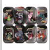 Mini Tins Pokémon Black & White en español, colección de latas con diseños de Pokémon de la región de Unova, ideales para guardar cartas del JCC Pokémon.