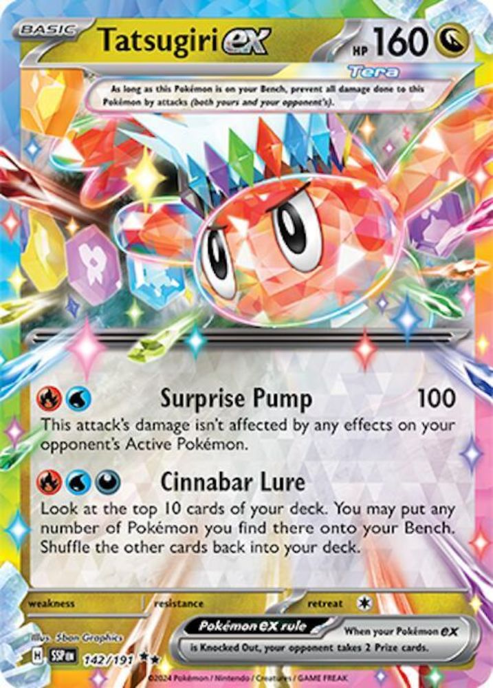 Tatsugiri ex 142/191 - Double Rare - Surging Sparks - Pokémon TCG