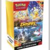 Booster Bundle Surging Sparks en español del JCC Pokémon, incluye 6 sobres de expansión Scarlet & Violet con diseño destacado de Pikachu y Alolan Exeggutor.