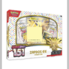Colección Pokémon TCG Scarlet & Violet—151 Zapdos ex collection, con carta promocional foil, carta jumbo de Zapdos ex, carta holográfica de Electabuzz y sobres de refuerzo.