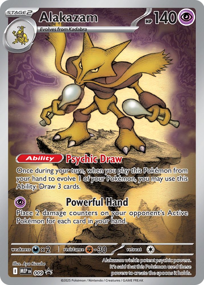 Alakazam 009 – Promo – Mega Evolution Promo – Pokémon TCG