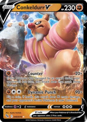 Conkeldurr V 040/078 – Ultra Rare – Pokemon GO – Pokémon TCG