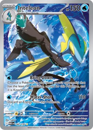 Inteleon 142/132 – Illustration Rare – Mega Evolution – Pokémon TCG