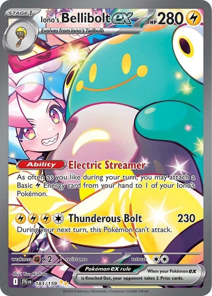 Iono's Bellibolt ex 183/159 – Special Illustration Rare – Journey Together – Pokémon TCG