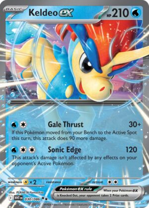 Keldeo ex 030/086 – Double Rare – White Flare – Pokémon TCG