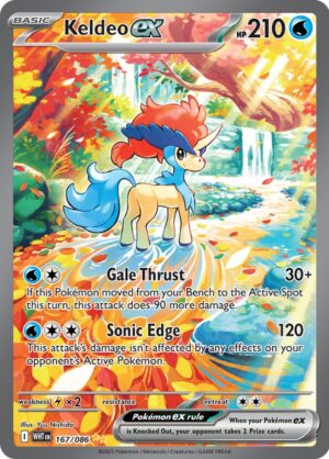 Keldeo ex 167/086 – Special Illustration Rare – White Flare – Pokémon TCG