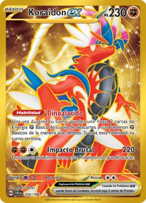 Koraidon ex 254/198 – Hyper Rare – Scarlet & Violet Base Set – Pokémon TCG