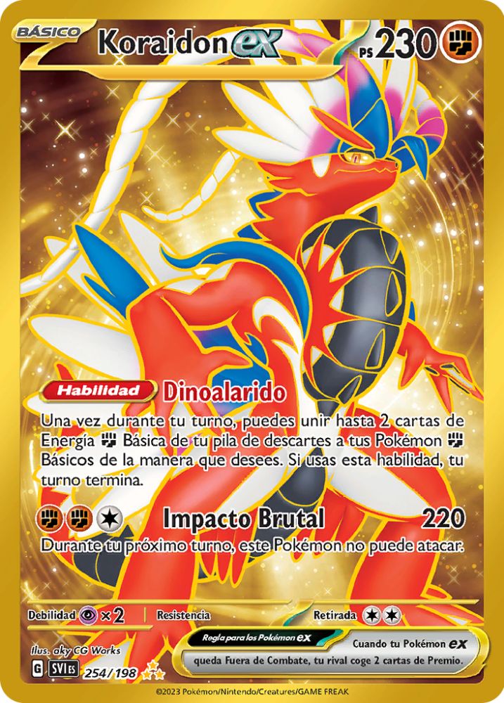 Koraidon ex 254/198 – Hyper Rare – Scarlet & Violet Base Set – Pokémon TCG