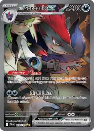 N's Zoroark ex 167/159 – Special Illustration Rare – Journey Together – Pokémon TCG