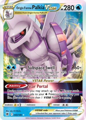 Origin Forme Palkia VSTAR 040/189 – Ultra Rare – Astral Radiance – Pokémon TCG
