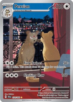 Persian 078/064 – Illustration Rare – Shrouded Fable – Pokémon TCG