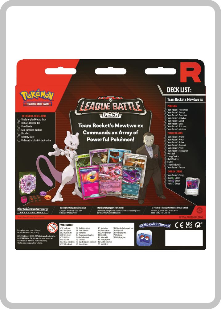 Team Rocket's Mewtwo Ex League Battle Deck INGLÉS - Pokémon TCG - Imagen 2