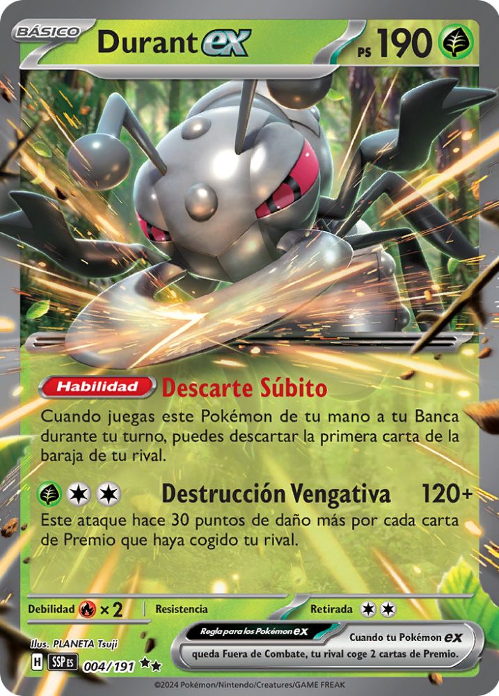 Durant ex 004/191 – Double Rare – Surging Sparks – Pokémon TCG