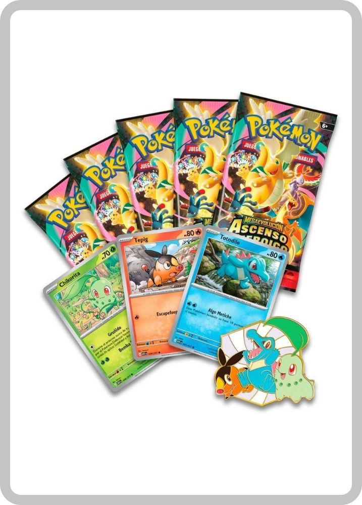 Ascenso Heroico Colección con Pin Deluxe: Primeros Compañeros ESPAÑOL - Pokémon TCG - Imagen 2