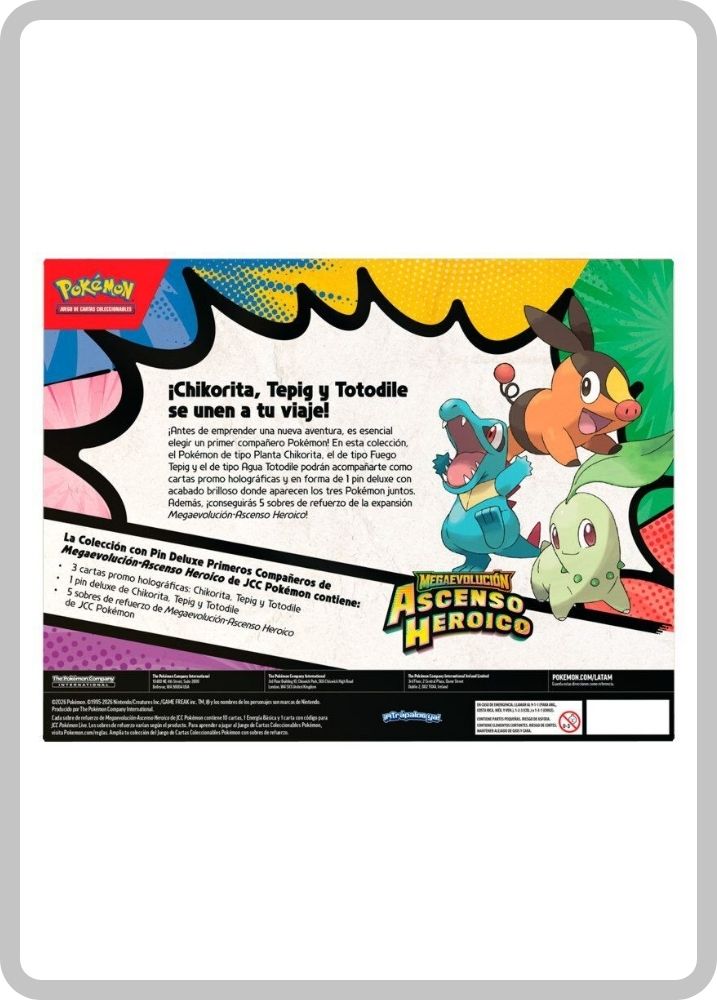 Ascenso Heroico Colección con Pin Deluxe: Primeros Compañeros ESPAÑOL - Pokémon TCG - Imagen 3