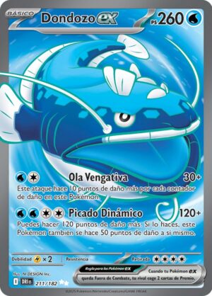 Dondozo ex 211/182 – Ultra Rare – Destined Rivals – Pokémon TCG