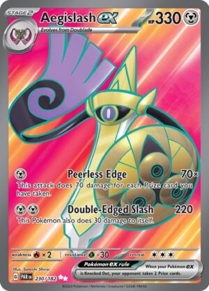 Aegislash ex 230/182 – Ultra Rare – Paradox Rift – Pokémon TCG