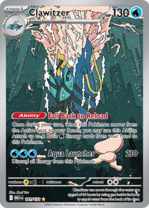 Clawitzer 141/132 – Illustration Rare – Mega Evolution – Pokémon TCG
