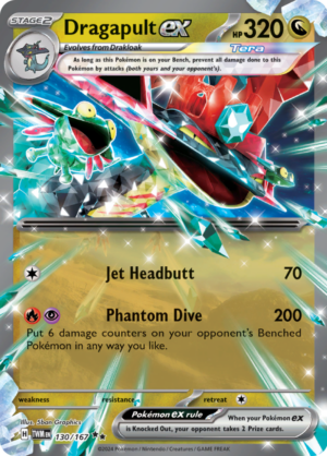 Dragapult ex 130/167 – Double Rare – Twilight Masquerade – Pokémon TCG
