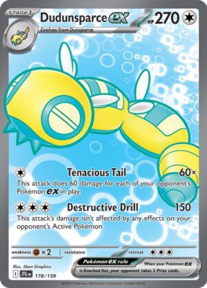 Dudunsparce ex 178/159 – Ultra Rare – Journey Together – Pokémon TCG