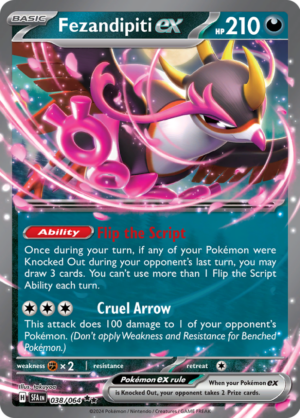 Fezandipiti ex 084/064 – Double Rare – Shrouded Fable – Pokémon TCG