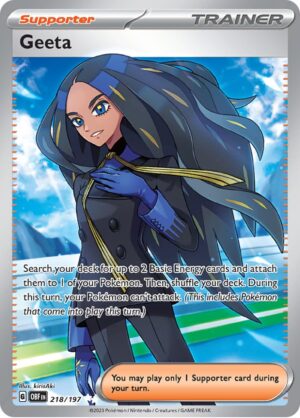 Geeta 218/197 – Ultra Rare – Obsidian Flames – Pokémon TCG