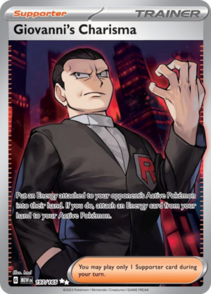 Giovanni's Charisma  197/165 - Ultra Rare - Scarlet & Violet 151 - Pokemon TCG