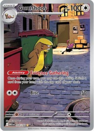Gumshoos 153/132 - Illustration Rare - Mega Evolution - Pokemon TCG