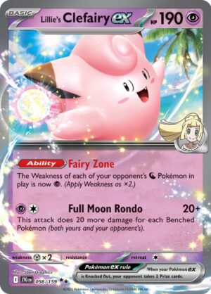 Lillie's Clefairy ex 056/159 – Double Rare – Journey Together – Pokémon TCG