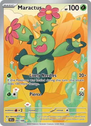 Maractus 093/086 – Illustration Rare – Black Bolt – Pokémon TCG