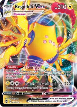 Regieleki VMAX 058/195 - Ultra Rare - Silver Tempest - Pokemon TCG