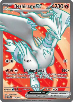 Reshiram ex 158/086 - Ultra Rare - White Flare - Pokemon TCG