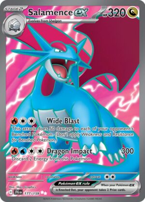 Salamence ex 177/159 – Ultra Rare – Journey Together – Pokémon TCG