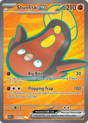 Stunfisk ex 252/217 – Ultra Rare – Ascended Heroes – Pokemon TCG