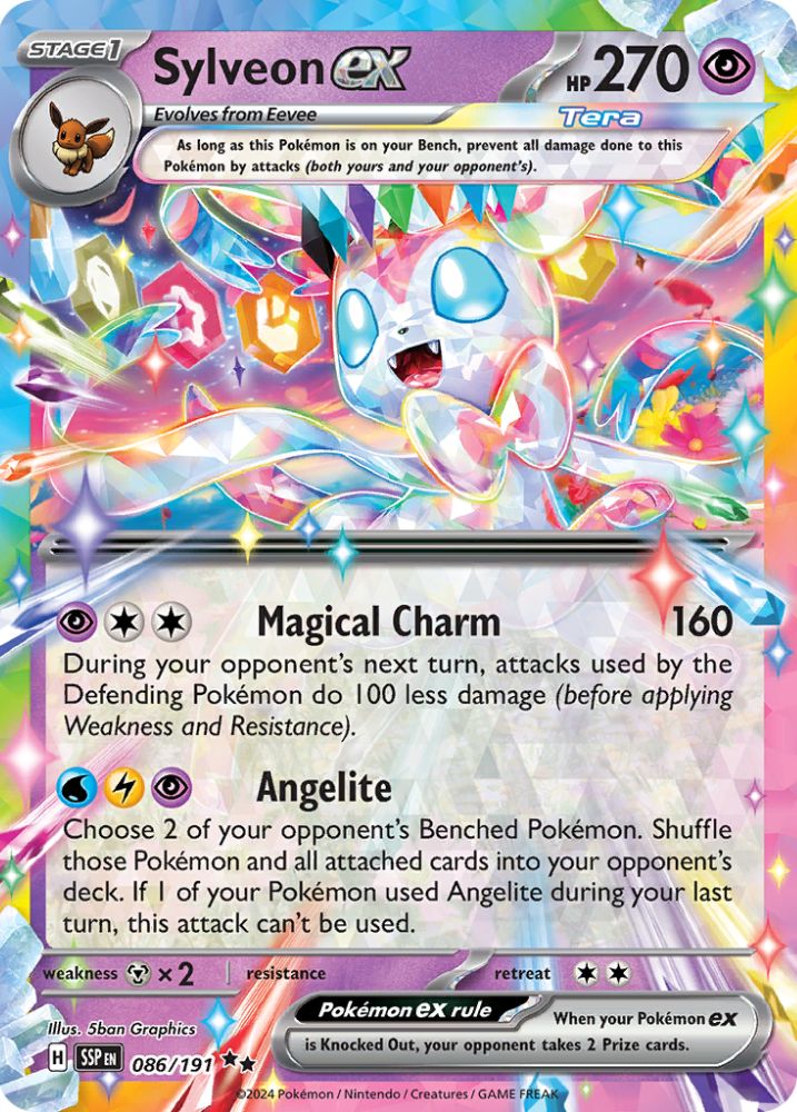 Sylveon ex 041/191 – Double Rare – Surging Sparks – Pokémon TCG