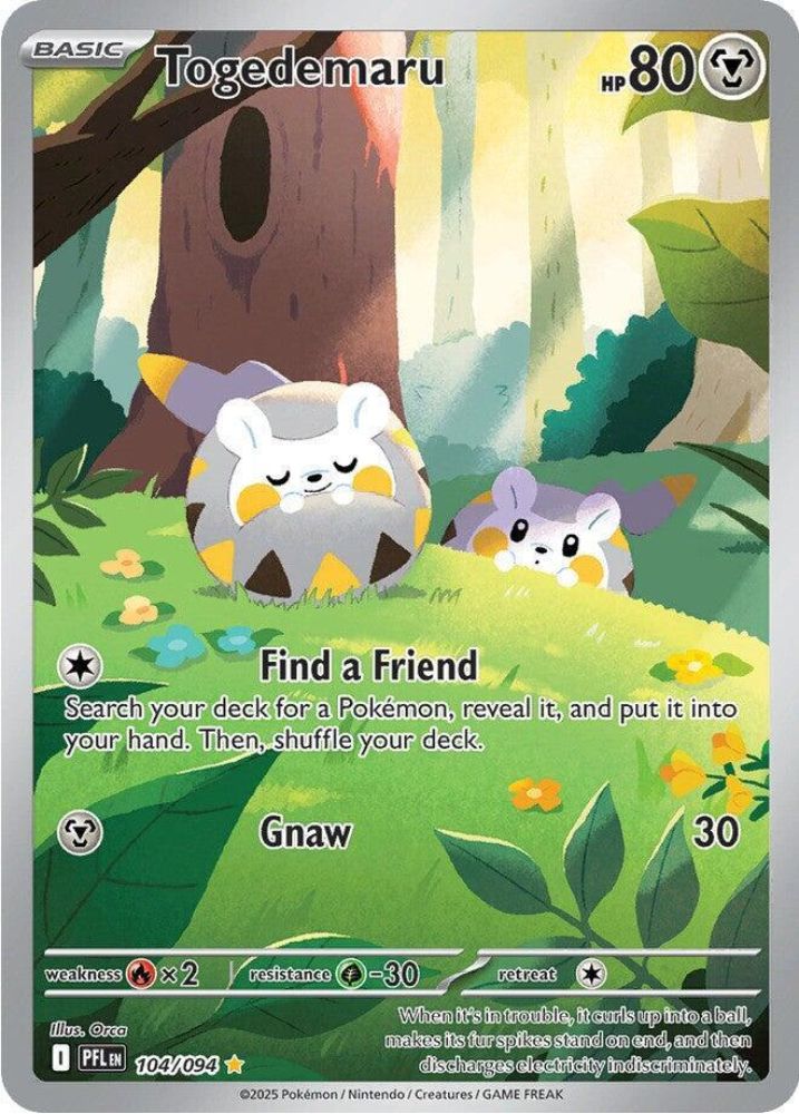 Togedemaru 104/094 - Illustration Rare - Perfect Order - Pokemon TCG