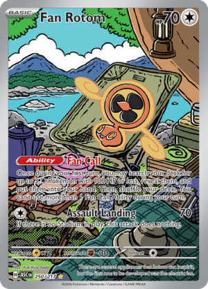 Fan Rotom 250/217 – Illustration Rare – Ascended Heroes – Pokemon TCG