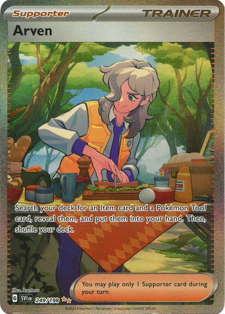 Arven 249/198 - Special Illustration Rare - Scarlet & Violet Base Set - Pokemon TCG