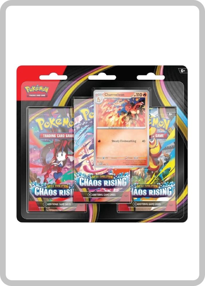 Chaos Rising 3 Pack Blister Charmeleon ESPAÑOL - Pokémon TCG