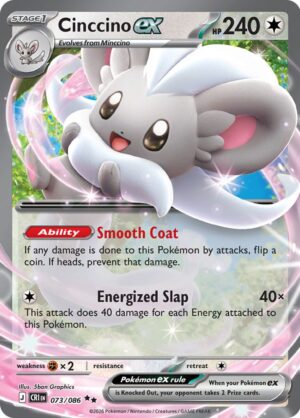 Cinccino ex 073/086 – Double Rare – Chaos Rising – Pokemon TCG