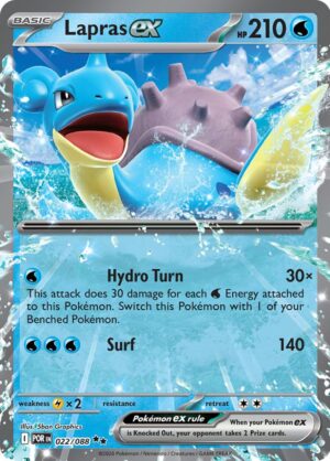 Lapras ex 022/088 – Double Rare - Perfect Order – Pokemon TCG
