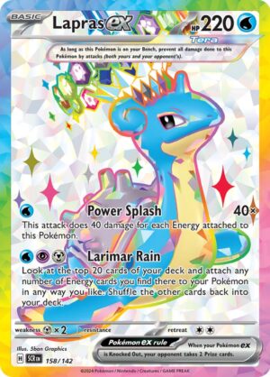 Lapras ex 158/142 – Ultra Rare – Stellar Crown – Pokemon TCG