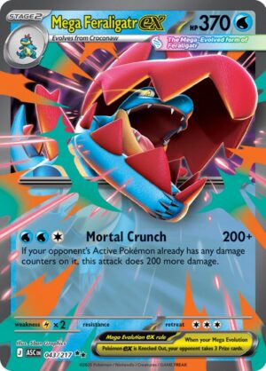 Mega Feraligatr ex 043/217 – Double Rare – Ascended Heroes – Pokemon TCG