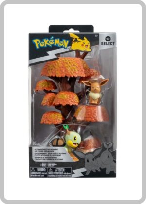 Set de Juego Ambiental - Eevee y Turtwig - Pokémon