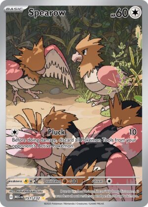 Spearow 151/132 – Illustration Rare – Mega Evolution – Pokemon TCG