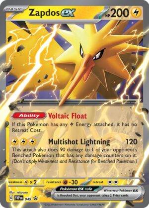Zapdos ex 049 – Promo – Scarlet & Violet Promo – Pokémon TCG